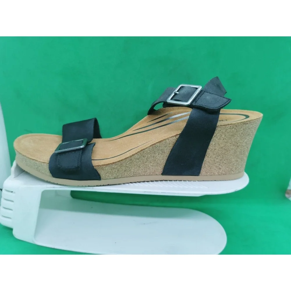 Aetrex Women's Lexa Orthopedic Ankle Strap Arch Support Wedge Sandals Size 10